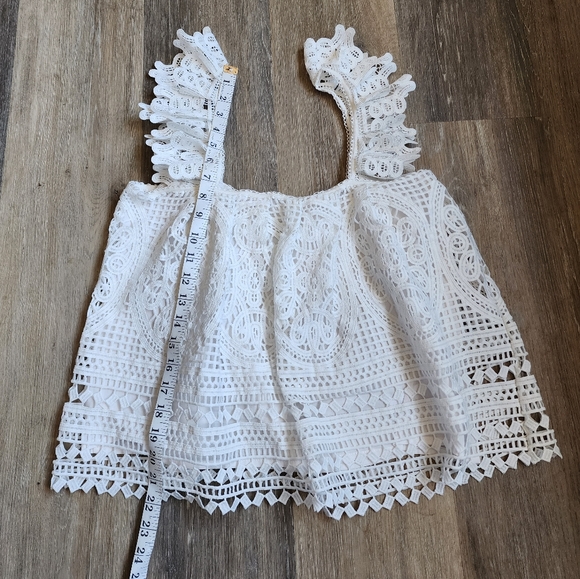 ANTHROPOLOGIE RUFFLED LACE TANK TOP - Picture 5 of 15